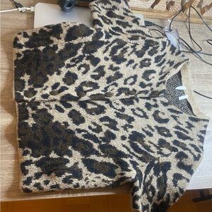 H&M Black and Tan Leopard Print